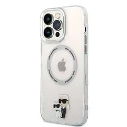 Чехол Karl Lagerfeld MagSafe Compatible Cover IML Karl and Choupette NFT для iPhOne 13 Pro Max Прозрачный