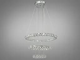 Кришталева світлодіодна LED люстра для високих стель Diasha 7201-6AS
