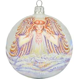 Ялинкова прикраса Санта Шоп Янгол на світанку скло (4820001180084)