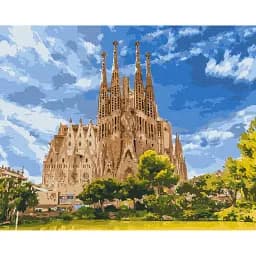 Картина по номерам Brushme Собор Святого Семейства 40x50 см
