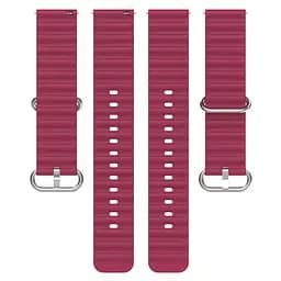Браслет Hump для Samsung Gear Sport - темно-червоний ширина кріплення 20мм силікон Watchbands (W37-6WB93533476) - мініатюра 3