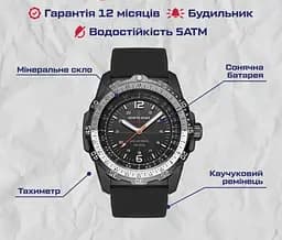 Годинник чоловічий наручний North Edge Evoque (Чорний) - мініатюра 6