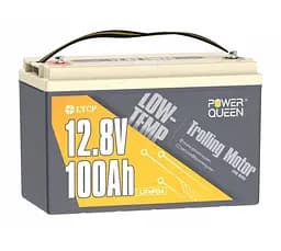 Аккумуляторная батарея LiFePO4 Power Queen 12V 100Ah LowTemp, 1280Wh, BMS 100A - мініатюра 1