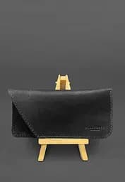 Кожаный чехол для очков Черный Краст