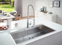 Кухонна мийка Grohe EX Sink K800 31586SD0, Нержавіюча сталь - мініатюра 3