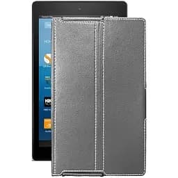 Чохол StatusCASE з екошкіри для планшету Amazon Fire HD 8 2017 Сірий