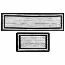 Килимки набір Lovely Svi Чорна окантовка, 2 шт: 44x74x1 см та 44x150x1см