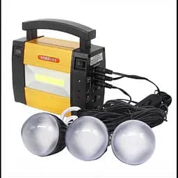 Кемпінговий акумуляторний ліхтар LM-367 (COB + 3xLamp) + сонячна панель + Power Bank (1 режим) - мініатюра 4