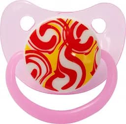 Пустушка силіконова Lindo, анатомічна, 0-6 міс., рожевий (А 32/0-6 роз)