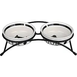 Миски керамические Trixie Eat on Feet на подставке 250 мл белые 2 шт. (24640)