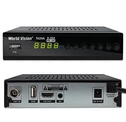 Ефірний Т2 цифровий ресивер World Vision T624A - мініатюра 2
