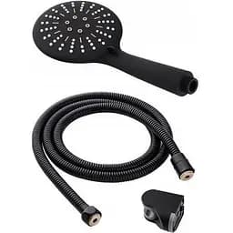 Душова лійка Rea + шланг + тримач чорний REA-P4101, Чорний