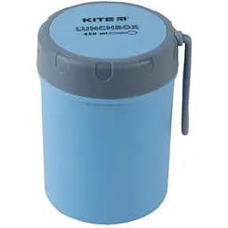Ланч-бокс Kite круглий 450 мл блакитний (K23-187-2)