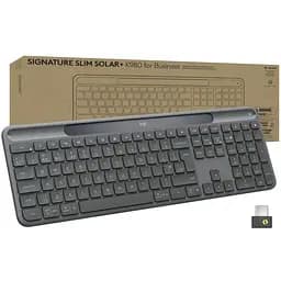 Клавиатура Logitech Slim Solar+ for Business Wireless/Bluetooth Graphite (920-013779)