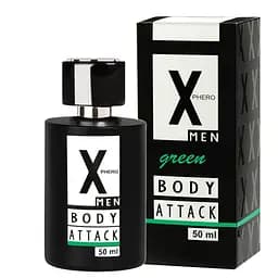 Чоловічі парфуми з феромонами Aurora X Phero Men Body Attack Green 50 мл