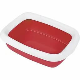 Туалет для котів з рамкою MPS Beta Small Red 43х31х12 см