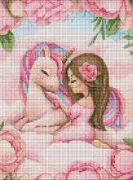 Набір з алмазною мозаїкою для дітей Казкова дружба AMO7954, 30x40 см