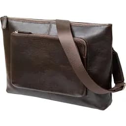 Сумка для ноутбука Grande Pelle Шкіряна чоловіча прямокутна 11438 Коричнева