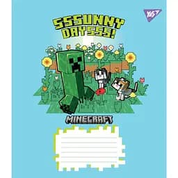 Набір зошитів Yes Minecraft Flowers A5 в лінію 12 аркушів 25 шт. (767584) - мініатюра 2