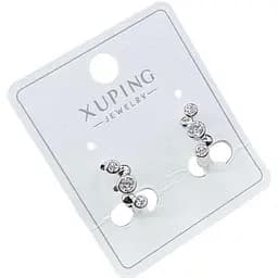 Сережки Xuping з камінням з медичного сплаву