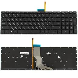 Клавіатура для ноутбука HP (250 G6, 255 G6 series) rus, black, без фрейма, підсвічування клавіш - мініатюра 2