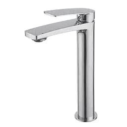 Змішувач для умивальника високий Volle Cante 26 мм cepillado níquel 1512.011302 Нікель