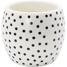 Ваза-кашпо МВМ My Home, 13 см, белая (DH-FLOWERS-27 WHITE)