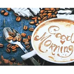 Набор для росписи Strateg Картина по номерам Кофе. Good Morning 40х50 см (GS099)