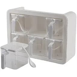 Набір спецівниць Violet House 0438 Spice White 6 шт. білий (0438 SPICE WHITE 6 шт)