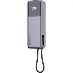 Портативна батарея Power Bank Xiaomi10000mAh 165W Integrated Cable BHR9361GL Grey - мініатюра 3