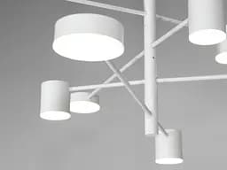 Захоплююча новинка, LED люстра на кухню, 40W, біла люстра на 8 плафонів - мініатюра 3