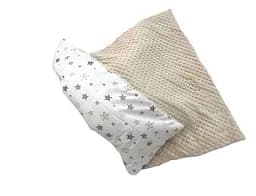 Плед з плюшем Moontime 100 x 80 см "Зорепад бежевий"