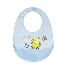 Дитячий силіконовий слюнявчик Mega Zayka MGZ-0618-1 на застібці