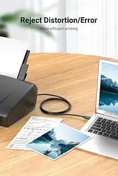 Кабель Vention USB type А 2.0 — USB type B для принтерів, БФП 2.0 480 Мбіт/с 2 A 5 м Black (COQBJ) - мініатюра 7
