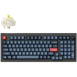 Клавіатура Keychron V5 Max Gateron Jupiter Banana Hot-Swap EN/UKR RGB Black (V5M-D4-UA)