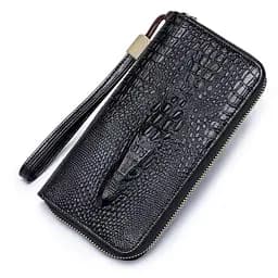 Кошелек логер кожаный с тиснением рептилия BULL 10х19.5х2.5 см acs0032243