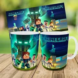 Набір дитячий Майнкрафт Кріпер "Minecraft" рюкзак 36х27см сумка-бананка, кружка з принтом для хлопчика (01550) - мініатюра 9