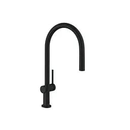 Змішувач Hansgrohe Talis 210 1jet кухонний з витяжним виливом Matt Black 72802670 Чорний матовий