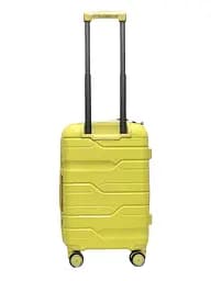 Валіза маленька S поліпропілен Milano bag 0306 56×35×24см 33л Жовтий - мініатюра 3
