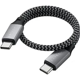 Кабель USB-C to USB-C Satechi Cable 100W Space Gray 0.25 м (ST-TCC10M) - мініатюра 4