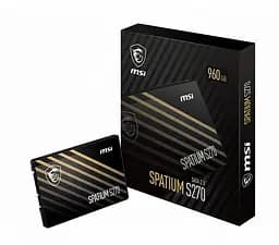 SSD диск 480GB MSI Spatium S-270 2.5 SATAIII 3D TLC 6 Гб/с - мініатюра 2