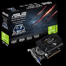 Видеокарта GeForce GT 740 2GB Asus OC (GT740-OC-2GD5) Б/У