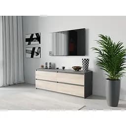 Тумба Moreli ST-223 1400x530x400 мм антрацитовий дуб сонома (zg-st223-antracit-sonoma)