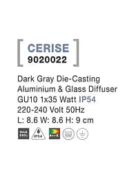 Вуличний світильник NOVA LUCE CERISE 9020022 - мініатюра 4