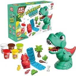 Набор для творчества из теста Dede Art Craft Накорми динозавра 280 г (3814)