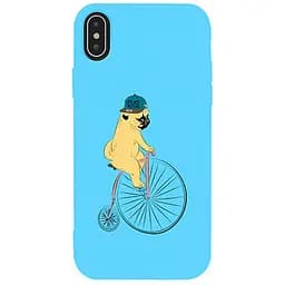 Чохол-накладка Toto Matt TPU 2 mm Print Case Apple iPhone XS Max #10 Dog Ride Sky Blue