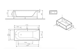 Панель для ванни AM.PM Spirit 180x80 фронтальна (W72A-180-080W-P2) - мініатюра 3