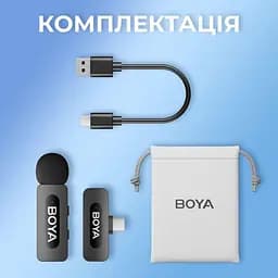 Мікрофон Boya BY-V10 Type-C Black (BY-V10) - мініатюра 6