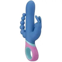 Вибратор кролик PMV20 Vice Double Vibrator 23 см синий