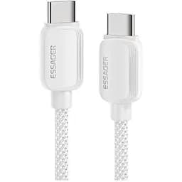Дата кабель USB-C to USB-C 2.0m 100W white Essager (EXCTT1-WLA02-P)